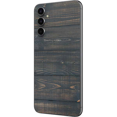 Black Painted Wood Galaxy A14 5G Skin